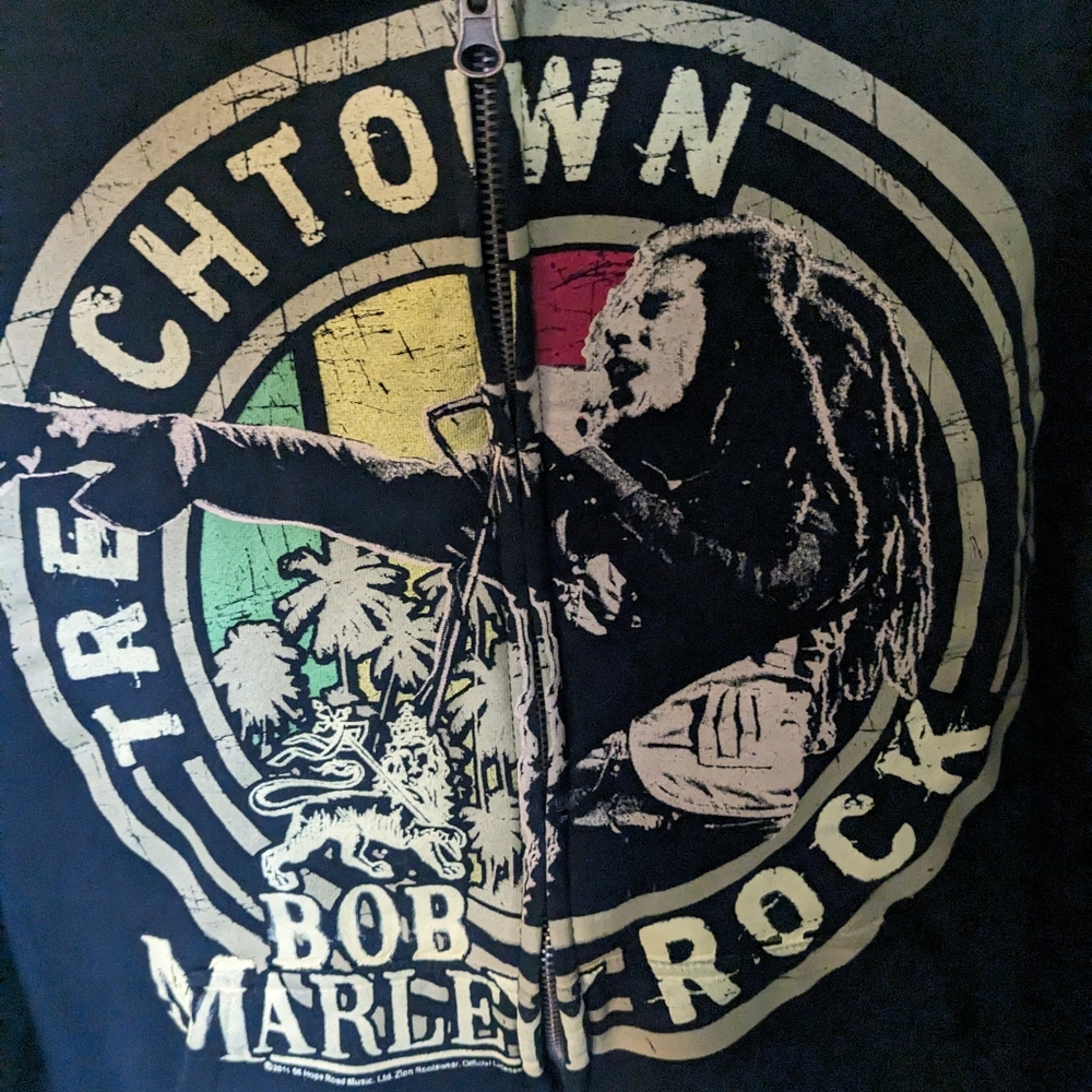 Bob Marley Hoodie , Size Medium, Black